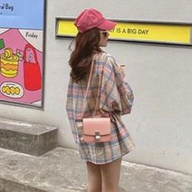 패션풀 여성용 우드 체크 셔츠 24283