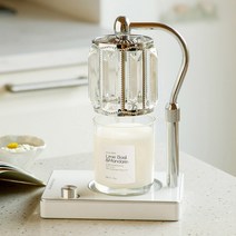 캔들백화점 엘사 캔들워머 실버화이트+소이캔들 280g 세트, 라임바질만다린, 1세트