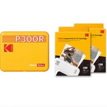 [포토카드프린터] 코닥 미니 3 레트로 번들 휴대용 포토프린터 카트리지 60p yellow, P300