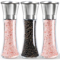 비모던 스텐 소금 통후추 그라인더 입자조절, 210ml, 3개