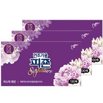 피죤 건조기용 시트 섬유유연제 미스틱레인, 3개, 130매