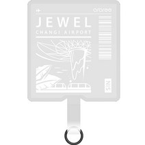 아라리 스마트폰 키링 태그홀더, 클리어 싱가포르JEWEL, 1개