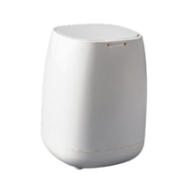모던 원터치 사각 휴지통 10L, 화이트, 1개