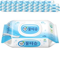 깨끗한나라 페퍼민트 물티슈 캡형, 70매, 30팩