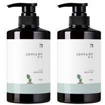 살림백서 오푼티아&밤부 샴푸 화이트머스크향, 500ml, 2개