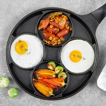 탐사 인덕션 IH 3중코팅 4구 에그팬, 26cm, 1개