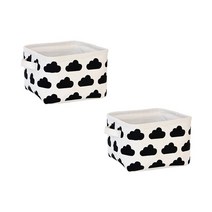 더자카 그림자테마 패브릭 바스켓, 클라우드, 2개