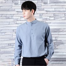타운클로 남성용 헨리넥 옥스포드 셔츠