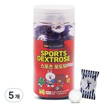 뉴트리크라프트 스포츠 포도당 캔디, 40정, 5개