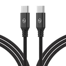 신지모루 더치패브릭 USB C타입 고속충전 케이블 2m Black, 2개입