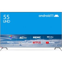 더함 4K UHD LED HDR 안드로이드 11 스마트 TV 139cm(55인치) TA554-AVN22CB 스탠드형 자가설치