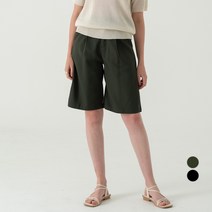 ELLE PARIS 핀턱 하프 쇼츠