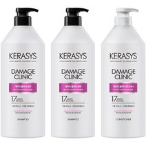 케라시스 데미지 클리닉 샴푸 980ml x 2p + 컨디셔너 980ml 세트, 1세트