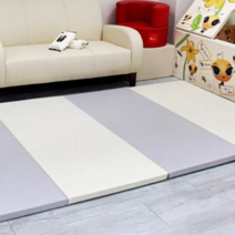 아트비 NEW 폴더매트 베이직 4단 엠보, 크림그레이