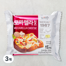 소와나무 한장 한장 포장된 모짜렐라치즈, 270g, 3개
