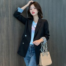포플러앤씨 여성용 파나익 소매줄지 자켓