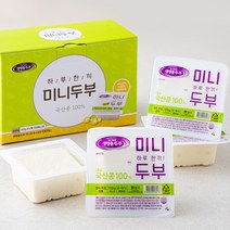 국산콩 하루한끼 미니두부, 110g, 6개