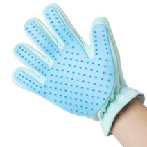 에이프릴16 반려동물 오른손용 손바닥 마사지 브러쉬 23 x 18 cm, 블루, 1개