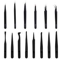 OON 플라스틱 핀셋 8종 + 스테인레스 핀셋 6종, 혼합색상, 1세트