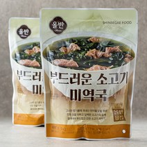 올반 키친 부드러운 소고기 미역국, 480g, 2개