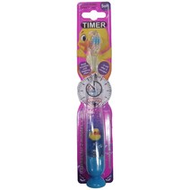 비브라이트 캐릭터 LED 타이머 동물친구 어린이 칫솔, 오리(블루), 2개