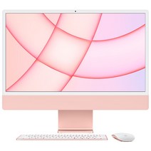 Apple 2021 아이맥 24, 핑크, M1, Apple M1 7 core, SSD 256GB, 8GB, Retina 4.5K, 미지원, MJVA3KH/A, 기본형