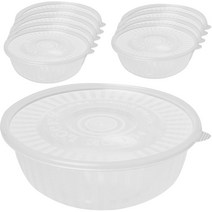 쿡앤쿡 원형 다용도 일회용 용기 중, 10개입, 1세트