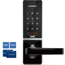 COMMAX 무타공 주키 도어락 + 카드키 4p 세트 CDL-515M