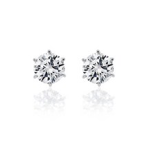 엔클레어 6프롱 Simulant Diamond 0.3캐럿 귀걸이 4mm
