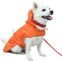 모즈펫 강아지 아웃도어 레인코트, 오렌지