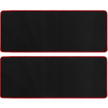 칼론 장 마우스패드 OKP-L9000, 블랙   레드, 2개입
