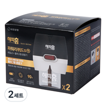 해피홈 블랙에디션 파워리퀴드S액 리필 45일 2p + 플러그형 훈증기 세트, 2세트