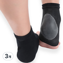 간지앳홈 힐 삭스 발 뒤꿈치 하프 양말 04 블랙검은색, 2개입, 3개