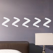 이니셜 스티커 5p 2세트, 흰색 z