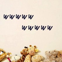 1AM 이니셜 스티커 군청w 10개입, 중, 2세트