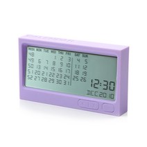 렉슨 Buro Calendar 디지털캘린더, 퍼플, LR121E