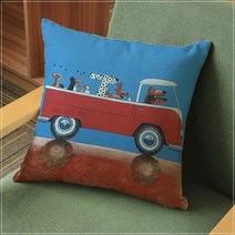 카툰 앤 카 쿠션커버 7