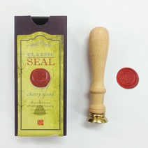 가일아트 체리우드 알파벳코인 씰도장세트 (해당씰스티커부착), 2p (씰 1p, 코인 I 1p) + 종이케이스, 1개