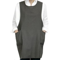 메종텍스타일 네츄럴 린넨 앞치마 웜그레이, 1개