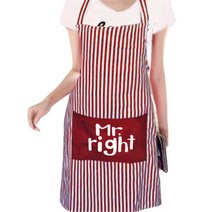 저스틴앤클로이 주방 앞치마 레드3 5, 1개