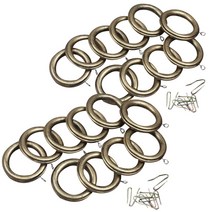 커튼링+핀 골드블랙, 골드커튼링 35mm 10개 + 핀 10개, 2세트