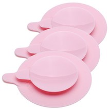 베베락 실리콘 양면흡착판, 핑크, 3개입