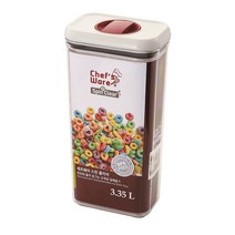 셰프웨어 스핀클리어 직사각 밀폐용기, 3.35L, 1개, 1개