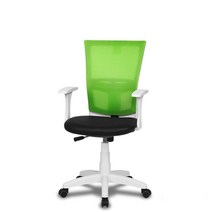 체어클럽 메쉬팡 스마트M1 기본형 화이트바디 메쉬원단 학생/사무용의자, 그린