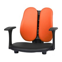 체어클럽 G110 듀얼좌식의자 팔걸이형 메쉬원단, 오렌지