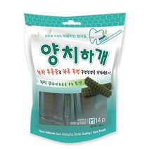 양치하개 강아지 양치껌 14p, 녹차, 1개입