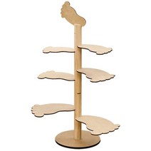 포메리트 패턴 디자인 선반, 아기발바닥(연갈색)