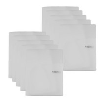 희망화일 반투명 투포켓화일 0.4T, 백색, 10개입