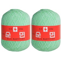 구정 타조 30수 뜨개실 2p, 105 옥색, 2개