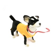 한사토이 동물인형 6384 치와와 Chihuahua black with T Shirt, 24cm, 검정